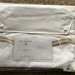 NEW SFERRA SOVILLA WHITE FLAT SHEET